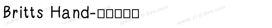 Britts Hand字体转换
